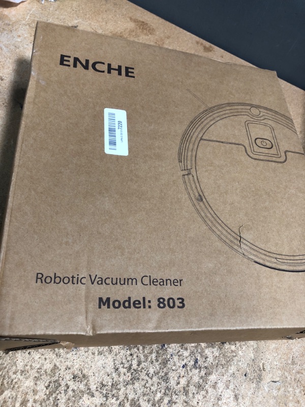 Photo 1 of *FOR PARTS* ENCHE Robot Vacuum Cleaner, 2900Pa Powerful Sunction Robot Vacuum with Remote Control,Automatic Self-Charging,Long Run Time,Slim&Quiet Robotic Vacuum Cleaner for Carpet Pet Hair