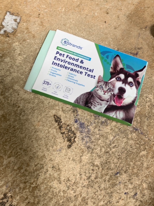 Photo 1 of 5Strands Pet Food & Environmental Intolerance Test, at Home Sensitivity Test for Dogs & Cats, 412 Items Tested, Pet Health Check, Fast 5 Day Results, For All Ages and Breeds