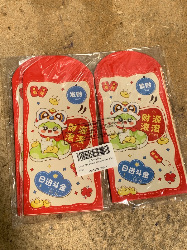 Photo 1 of 18 PCS Red Envelope Snake 2025 Spring Festival Money Envelopes for Cash Chinese New Year Cash Envelopes Lunar New Year Envelopes Year of The Snake Hong Bao Chinese New Year Decorations 2025 (08A)