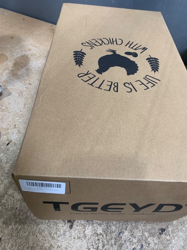 Photo 1 of ?Tgeyd Chicken Feeder and Chicken Waterer Set (3 Gallon/26 Pounds) - Hanging Automatic Chicken Feeder No Waste - Chicken Coop Accessories - Poultry Waterer