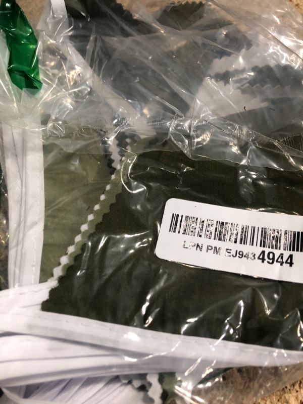 Photo 1 of 32Ft Olive Green Party Decorations Sage Green Triangle Flag Fabric Banner Pennant Garland Streamers for Birthday Wedding Woodland Baby Shower Jungle Safari Summer Golf Outdoor Party Decor