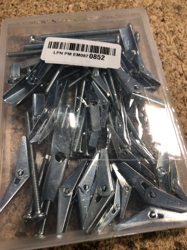 Photo 1 of 30Pcs Toggle Bolts for Drywall,Heavy Duty Hollow Wall Anchors for Drywall Ceiling - Metal Dry Wall Anchors and Screws Kit,3 Sizes Butterfly Anchors (1/8in, 3/16in, 1/4in)