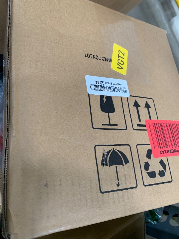 Photo 1 of **HAS 1 BROKEN FAN BLADE** Amazon Basics Air Circulator Fan, Desk Fan for Bedroom, Home and Office, With 90-Degree Tilt Head, 3 Speed Settings, Lightweight (3 LBS), 35 Watts, Black, 11.1"W x 6.3"D x 10.9"H