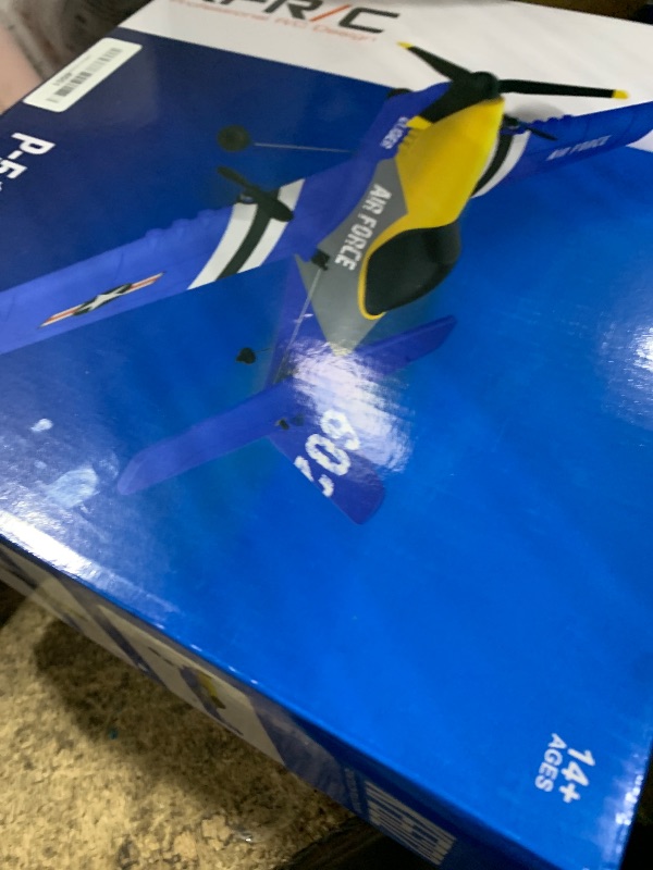 Photo 1 of *FOR PARTS ONLY* Toileum RC Plane, 3 Channel RC Airplane 2.4GHz with 2 Batteries 6-axis Gyro Stabilizer, Easy to Fly for Beginners Adults and Kids (P-51D)