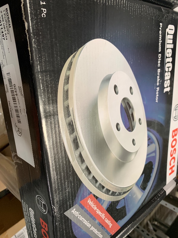 Photo 1 of BOSCH 28011497 QuietCast Premium Disc Brake Rotor - Compatible with Select Hyundai Santa Fe, Sante Fe Sport, Santa Fe XL; Kia Sedona, Sorento; REAR - Single