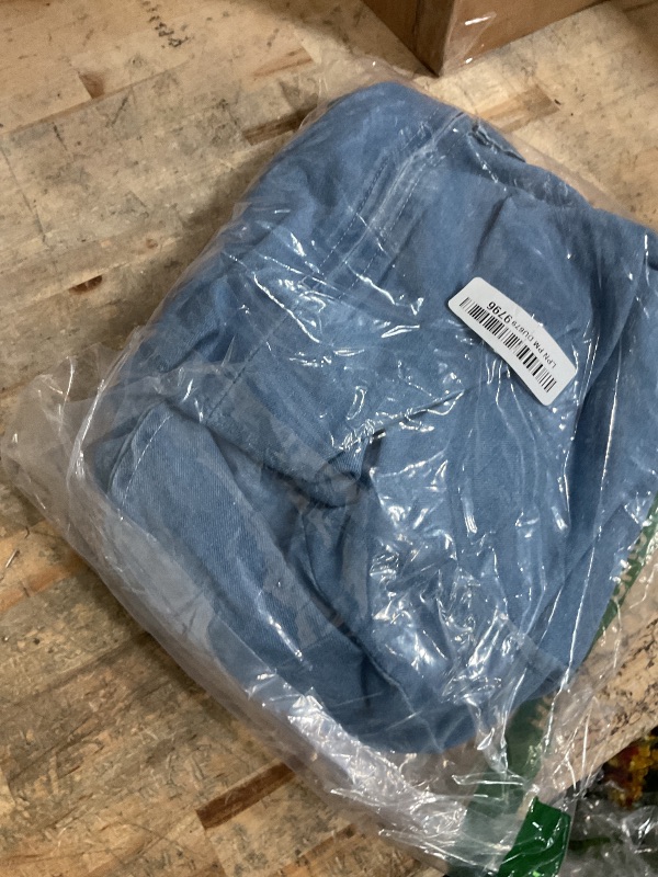 Photo 1 of (light bluey;/small) SHENHE Women's Tie Shoulder Sleeveless Denim Mini Dress Layered Ruffle Hem Jean Dress Blue Small
