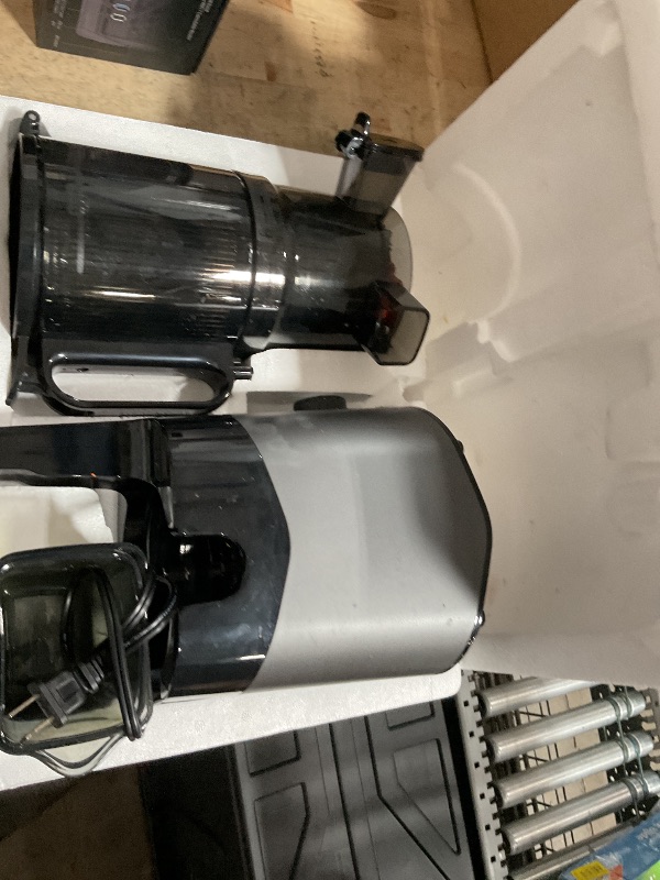 Photo 1 of ***PARTS ONLY****Cold Press Juicer, 5.8" Extra Large Feed Chute Fit Whole Fruits & Vegetables, 350W Slow Masticating Juicer Machines, Easy to Clean,High Juice Yield?Grey?