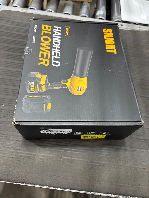 Photo 1 of **MISSING CHARGER** Leaf Blower Cordless with Battery and Charger, 500,000 RPM, Extended Nozzle, Lightweight Handheld Design, Turbo Jet Blower for Patio Cleaning