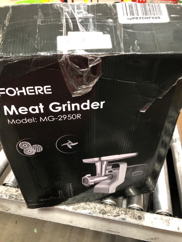 Photo 1 of ***(MISSING PARTS)***Electric Meat Grinder Heavy Duty - 5 in1 Meat Grinders for Home Use - 3000W Max Powerful - Sausage Stuffer with 3 Stainless Steel Grinding Plates - Size #12 (black)
