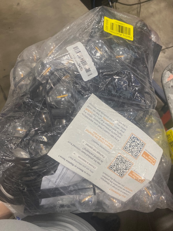 Photo 1 of Brightown 108FT Solar String Lights Outdoor with Remote and 52 LED Shatterproof Bulbs, Dimmable & Timable, 3 Light Modes, Solar Patio String Lights Outdoor for Cafe, Garden, Deck, Outside Wedding