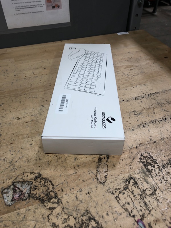 Photo 1 of J JOYACCESS Wireless Keyboard and Mouse Combo with 7 Backlit Options,Quiet Light Up Keys,Type-C Rechargeable,Sleep Mode-2.4G Slient Portable Cordless Combo for Laptop/PC/Computer/Mac(Grey+Sliver)