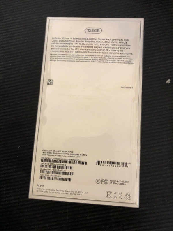 Photo 1 of Apple iPhone 11 [128GB, White] + Carrier Subscription [Cricket Wireless]