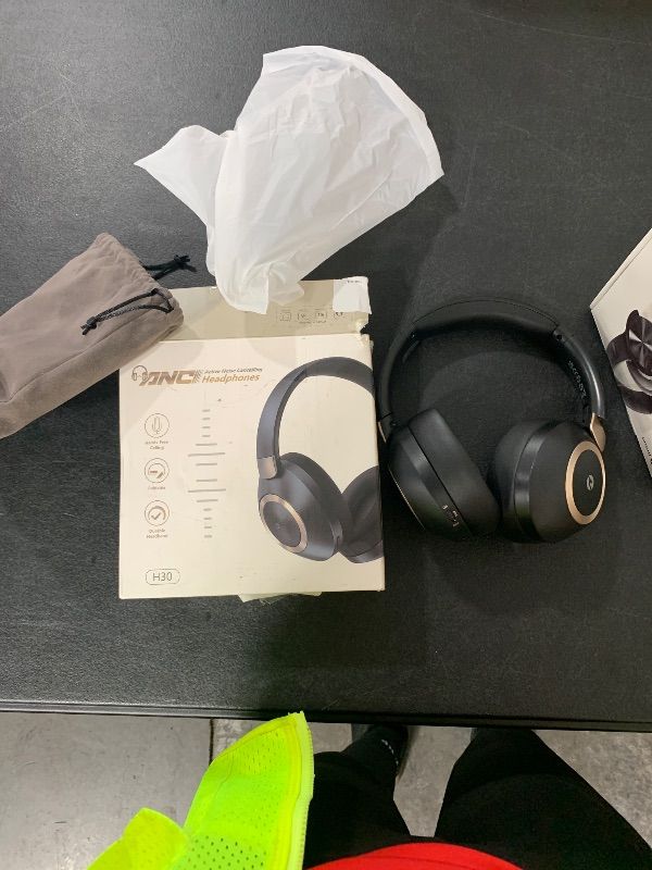 Photo 1 of Active Noise Cancelling Headphones, 100H Playtime Headphones Wireless Bluetooth, Bluetooth Headphone with Microphone, Over Ear Wireless Headphone with Deep Bass,Fast Charging for Travel,Office,Home
