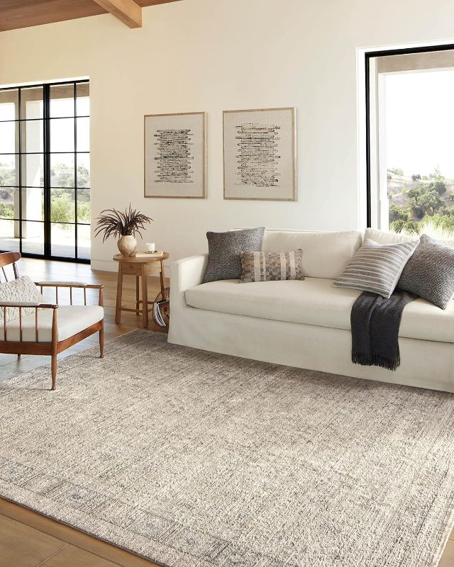 Photo 1 of Loloi Amber Lewis Alie Collection ALE-03 Taupe/Dove 9'-6'' x 13'-1'', .13'' Pile Height, Area Rug
