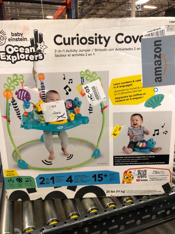 Photo 2 of Baby Einstein Ocean Explorers Curiosity Cove 2-in-1 Educational Activity Jumper and Floor Toy, Max weight 25 lbs., Ages 6 Months+, Unisex