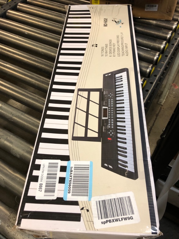 Photo 2 of 61 Key Keyboard Piano,Kids Piano Keyboard with Built-In Speaker Microphone, Sheet Music Stand and Power Supply, Portable Electronic Keyboard Piano for Beginners