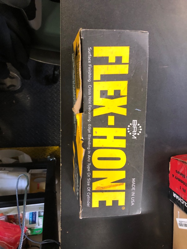 Photo 1 of Brush Research GB41832 FLEX-HONE®, 4-1/8" (105mm) Diameter, 320 Grit, Silicon Carbide, for Mild Steel, Stainless Steel, Cast Iron and Softer Ferrous Materials