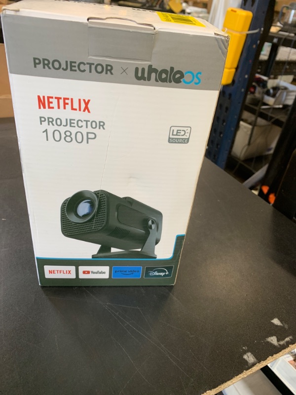 Photo 1 of [ 2025 Netflix Licensed ] 4K Projector with Wifi Bluetooth, Android 13 Smart Projector w Built-in Netflix/YouTube/PrimeVideo/D+, Auto Keystone, 1080P Native Mini Portable Projector for Outdoor Movies
