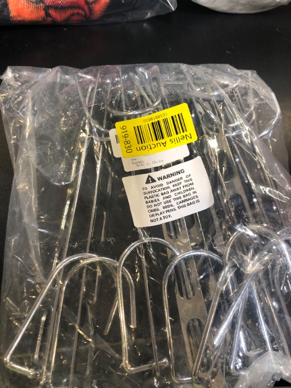 Photo 1 of 12 Pack Space Saving Hangers for Clothes, Collapsible Metal Hangers Organizer, Clothes Space Savers, Closet Organizers and Storage, Dorm Room Essentials