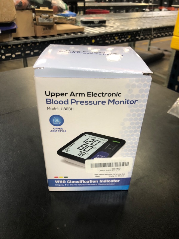 Photo 1 of Blood Pressure Machine Upper Arm, 2 Size Cuffs Fit Arms from Medium 9"-17" to Extra Large XL Cuff 13"-21", Accurate Automatic Digital BP Monitor Home Use, Large Backlit LCD, BP Cuff with 2-User Mode