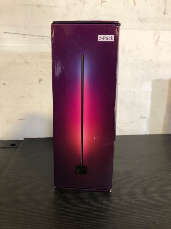 Photo 1 of Miortior Corner Floor Lamp, 2 Pack LED Corner Lamp with App/Remote/Button Control, Smart RGB Floor Lamp with 16 Million DIY Colors & 68+ Scene, Music Sync for Living Room, Bedroom, Gaming Room