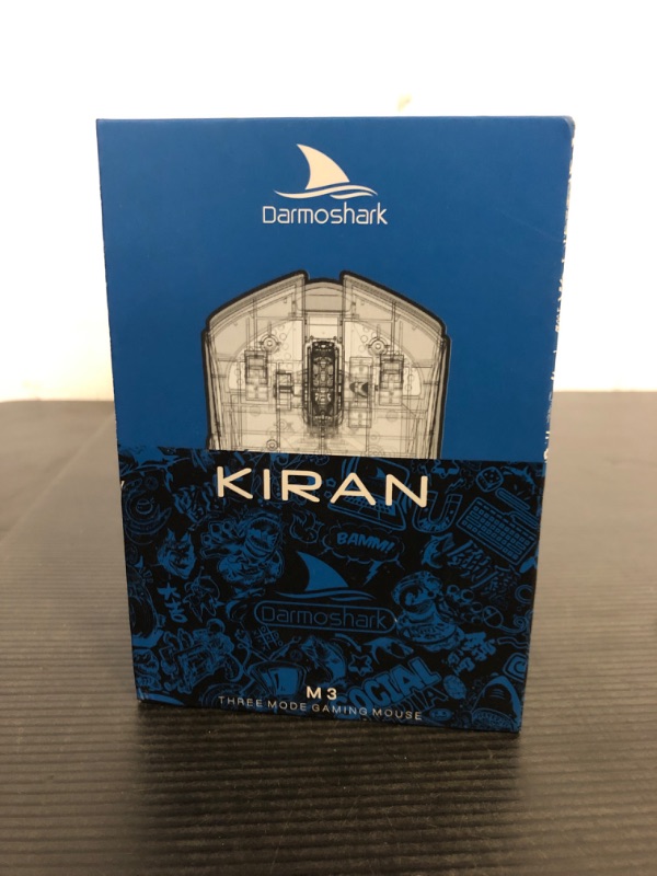 Photo 1 of Darmoshark M3 Wireless Gaming Mouse,Tri-Mode 2.4G/USB-C/Bluetooth Mouse Up to 26000DPI,PAW3395 optical sensor Lightweight 58g,5 programmable button 500MAh Battery Life,Computer Mouse for Laptop,PC,Mac