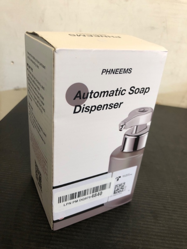 Photo 1 of Automatic Soap Dispenser Foam Bathroom: Rechargeable Touchless Auto Smart Electric Plastic White Foaming Soap Dispenser - Kitchen - Hand Dish Lotion Couple Kids