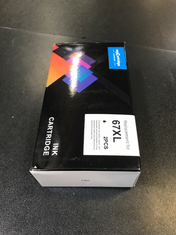 Photo 1 of 67XL Black Ink Cartridge Replacement for HP Ink 67 Black Ink Cartridge HP67 HP67XL Envy 6055e 6000 6455e 6400 6458e DeskJet 2755e 2700 2700e 2752e 2734e 4155e 4100e Printer Ink HP 67 XL