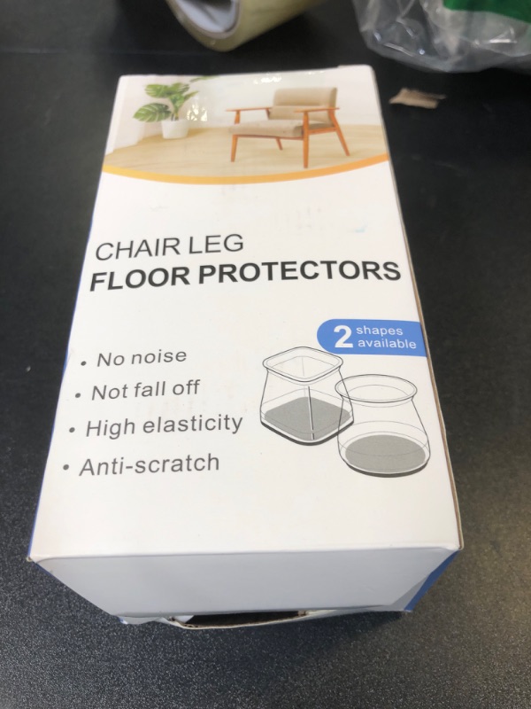Photo 1 of 32 Pcs Chair Leg Protectors for Hardwood Floors, Silicone Felt Furniture Leg Cover Pad for Protecting Floors from Scratches and Noise, Smooth Moving for Chair Feet(Large fit : 1.3'' - 2'')