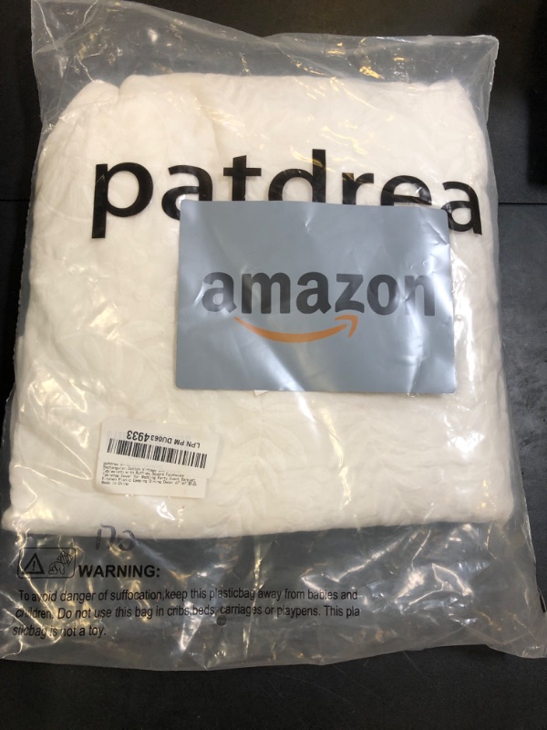 Photo 1 of patdrea Vintage Ruffle Tablecloth for Square Tables,Farmhouse Embroidered Cotton White Lace Table Cloth Cover Decor for Dining Room Wedding Banquet Thanksgiving Christmas,67"*67"