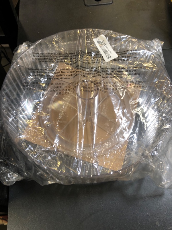 Photo 1 of mDesign Fluted Lazy Susan Turntable Divided Spinner for for Kitchen and Bathroom Cabinet, Cupboard, Countertop, Rotating Organizer for Condiments, Jewelry, Accessories - 11.5" Round - 2 Pack, Clear