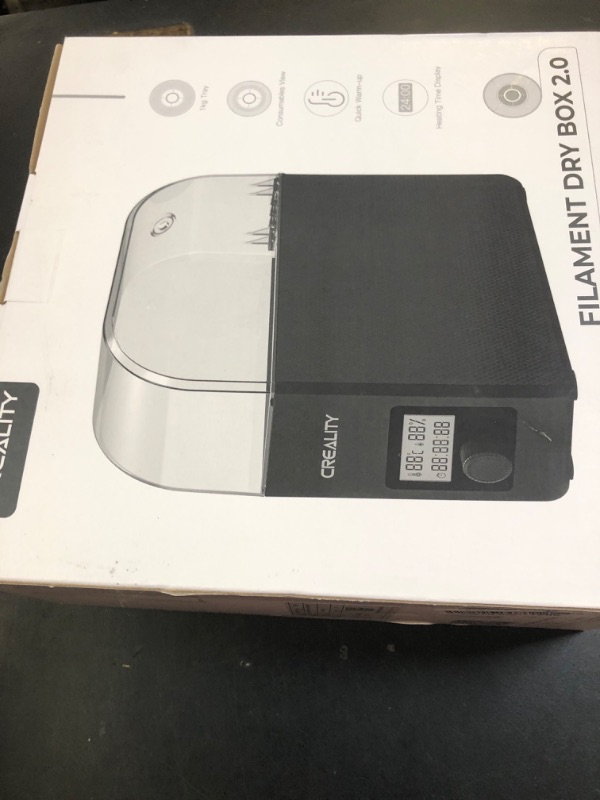 Photo 1 of Creality Official Filament Dryer Box with Fan for 3D Printer Filament, Upgraded Filament Dehydrator Storage Box, 360° Hot-air Circulates Heating Compatible with 1.75/2.85mm PLA PETG ABS TPU Material