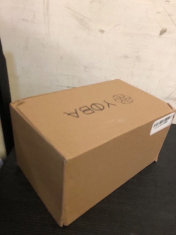 Photo 1 of YoBa Thick Acrylic Tissue Box Holder Rectangular Clear Tissue Box Dispenser with Gold Plated Aluminum Legs for Bathroom, Kitchen, Bedroom, Office, Hotels and Restaurant