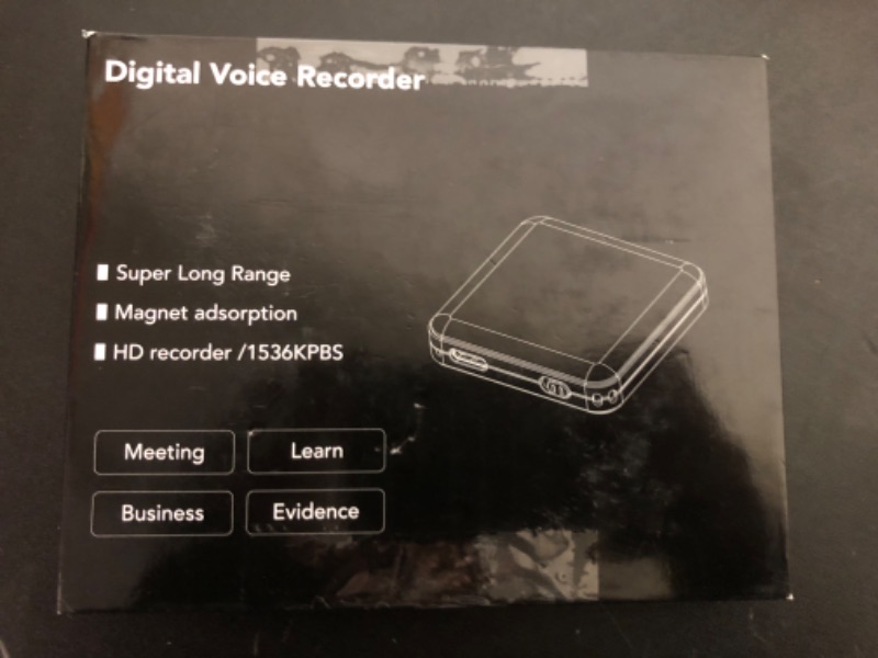 Photo 1 of 64G Magnetic Voice Recorder - 160 Hrs Battery Life, 800 Hrs Storage, 1536kpbs - Voice Activated, One-Button Recording, Phone and Computer Playback - Ideal for Lectures, Meetings, Interviews, Classes