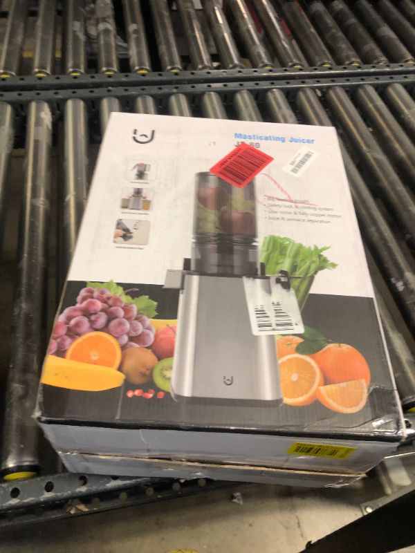 Photo 2 of Masticating Juicer Machines, 5.3" Inch Feeding Chute Supports Whole Fruits and Vegetables?350W Slow Cold Press Juicer?Easy to Clean, Light-Stainless Steel