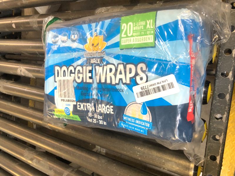 Photo 2 of Bodhi Dog Disposable Male Dog Diapers - Super Absorbent, Leak-Proof Pee Wraps - Adjustable Fit, Comfortable Design, Advanced Moisture Control, and Wetness Indicator - Extra Large (20 Count)