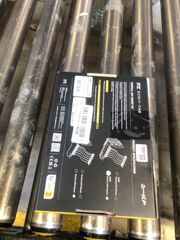 Photo 1 of EZDIY-FAB Vertical GPU Mount with High-Speed PCIE 4.0 Riser Cable, ARGB Module, 115mm/4.52in Flexible Extension, 90 Degree Connector, Only Compatible to Full-Opened PCIe Slots-White-YIHPI344-3