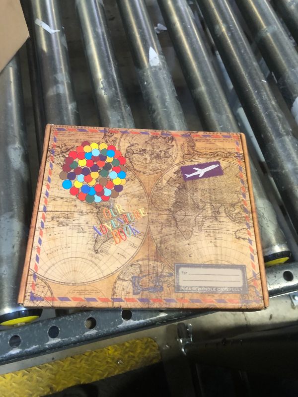 Photo 1 of JIMBON Our Adventure Book Scrapbook Photo Album Retro Style Embossed Letter Cover Travel Diary Journal Scrap Book Kit For Couples,Memory Book For Anniversary Wedding