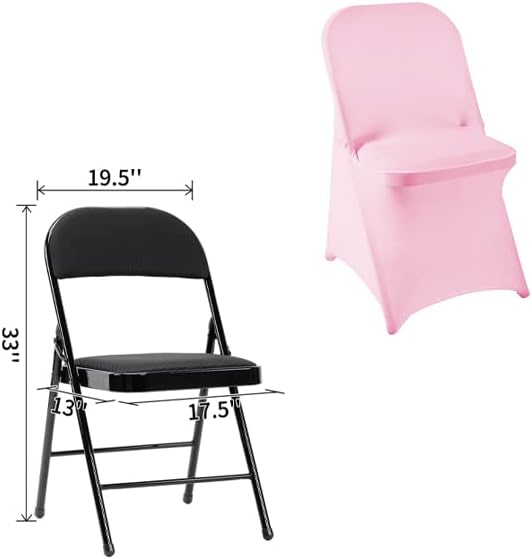 Photo 3 of 1PC  Waterproof Stretch Spandex Folding Chair Cover Pink 