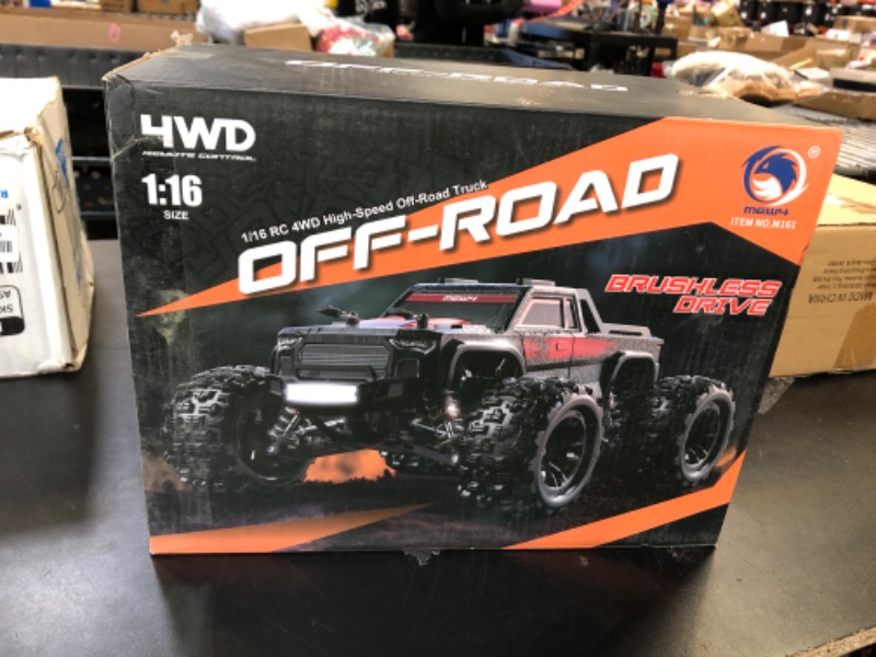 Photo 1 of MEW4 1/16 Brushless RC Car, 4X4 RC Offroad Truck, Portable RC Cars Fast 42 Km/h for Adults, High Speed, Remote Control Monster Truck, Gift for Boys, 2 Li-ion Batteries