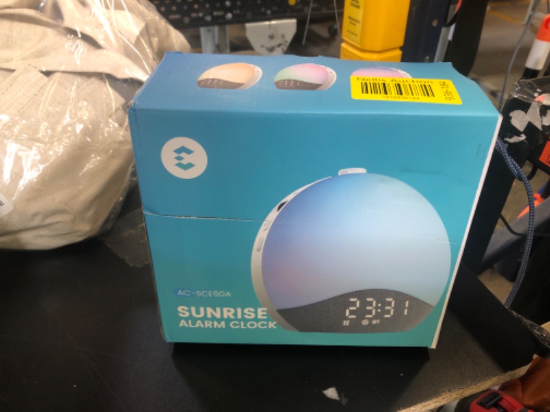 Photo 1 of EASYERA Sunrise Alarm Clock Sound Machine, Upgraded Backlit Buttons, 26 Soothing Sounds, White Noise Machine Night Light, Bluetooth Speaker Wake Up Light for Bedroom, Heavy Sleeper, Adults, Kids