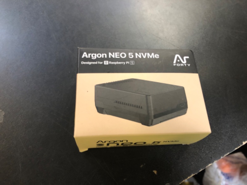 Photo 1 of Argon NEO 5 M.2 NVME PCIE Case for Raspberry Pi 5 | Aluminum case with Built-in Fan