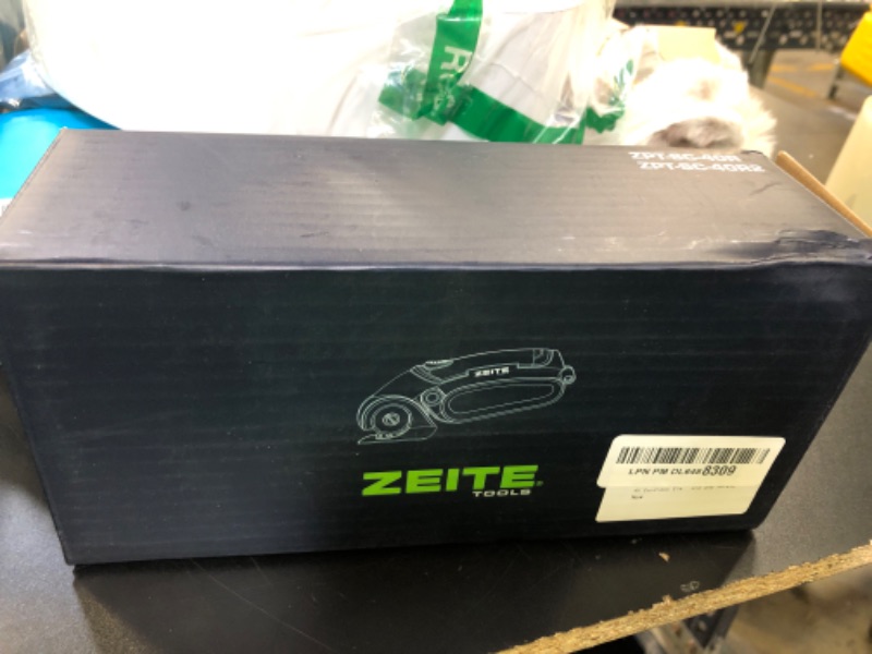 Photo 1 of ZEITE 4V Cordless Electric Scissors, Cardboard Cutter with 2 x Blade, 1 x Storage Box, 1 x USB Charging Cable, Electric Cutter, Power Rotary Scissors for Box Carpet Plastic, Easy to Hold and Safety