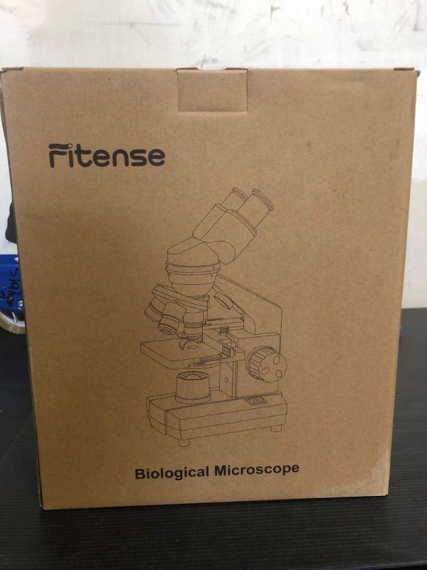 Photo 2 of Fitense Microscope for Adults Kids,40X-2000X Monocular Microscope Kit for Home School Lab, 2 LED Lights & 5 Colors Kids Microscope with Phone Holder,10 Specimen Slides,20 Slides,100 Coverslips, Bag