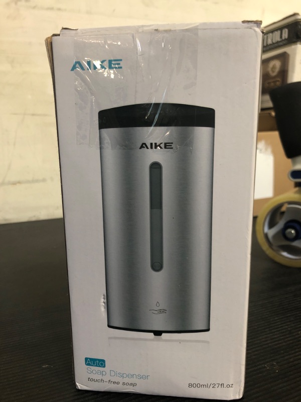Photo 1 of AIKE AK1205 Wall Mounted Commercial Automatic Liquid Soap Dispenser Off White Large Capacity 24oz/700ml