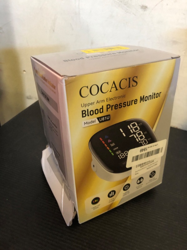 Photo 1 of Blood Pressure Monitors for Home Use, 9-17'' & 13-21'' Extra Large Blood Pressure Cuff Upper Arm Blood Pressure Machine, 6 in Large LED Backlit Display, USB Cable & Batteries Included