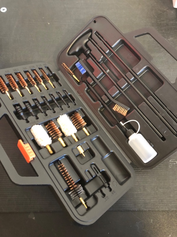 Photo 1 of Raiseek Cleaning Kit Elite Edition for Rifles Universal Handgun Shotgun Pistol Rifle Cleaning kit for .22 .357/9MM .30 .40 .45 .243 .270 12GA 20GA All Calibers and Portable Brass Brush with Case