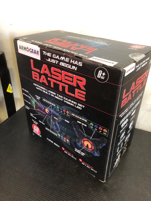 Photo 1 of ArmoGear Laser Tag Guns - Set of 4 Rechargeable Kids Toys with Vests - Indoor and Outdoor Multiplayer Laser Tag Set for Kids, Teens, and Adults - Long Range 150 ft - Kids Games for Ages 8 and Up