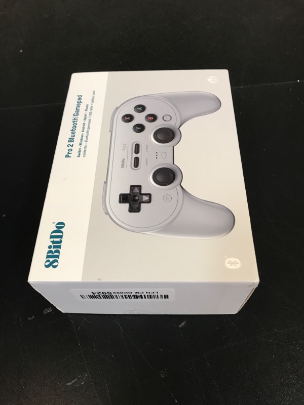 Photo 1 of 8Bitdo Pro 2 Bluetooth Controller for Switch, Hall Effect Joystick Update, Wireless Gaming Controller for Switch, PC, Android, and Steam Deck & Apple (Gray Edition)