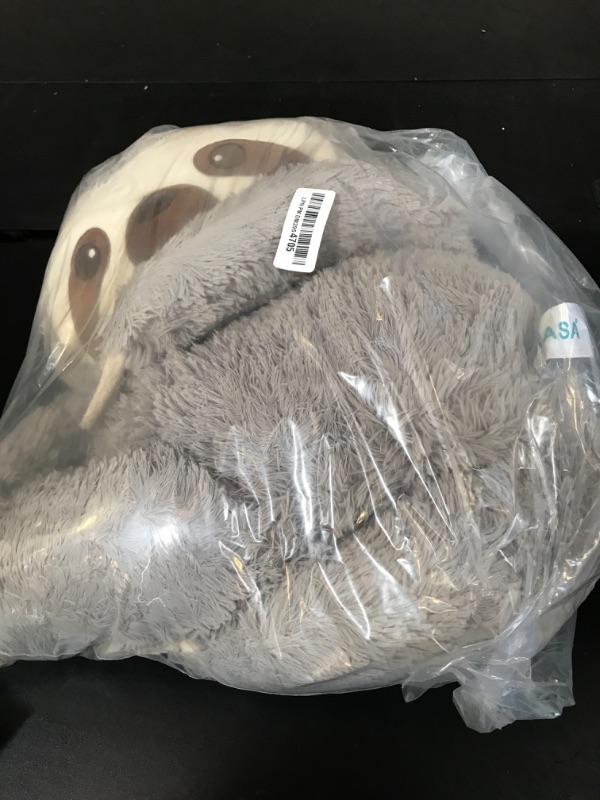 Photo 1 of IKASA Large Sloth Stuffed Animal Plush Bradypode Toy for Children (Gray, 30 inches)